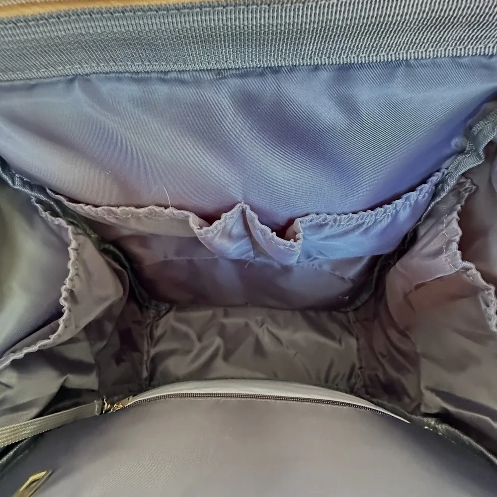Diaper Bag Backpack Black Portable Bassinet Changing Station Insulated Pockets